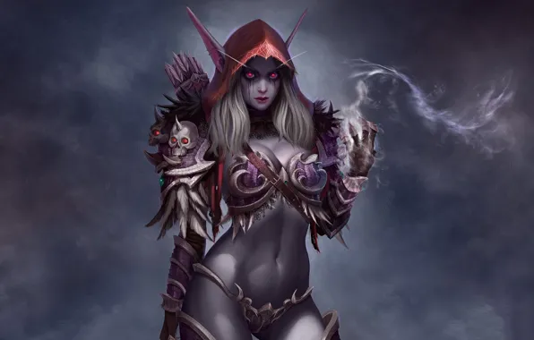 Chest, body, World of Warcraft, Warcraft, wow, art, Sylvanas Windrunner, sylvanas