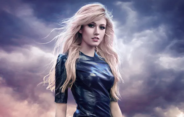 Look, girl, pose, hair, makeup, dress, Katherine McNamara