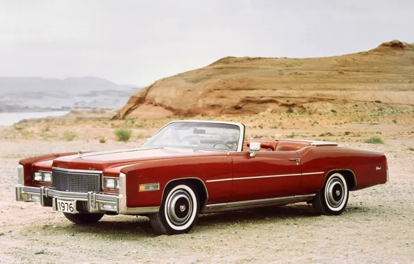 Background, Eldorado, Cadillac, the front, 1976, Convertible, Cadillac, Fleetwood