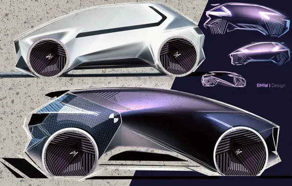 Picture Concept, BMW, The concept, Art, Side, 2022, BMW i Vision Circular, Compact EV