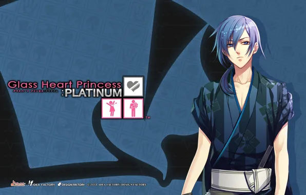 Background, the game, anime, art, guy, Glass Heart Princess