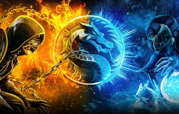 Picture Mortal Kombat, Scorpion, Sub-Zero, Movie, Mortal Kombat (2021)