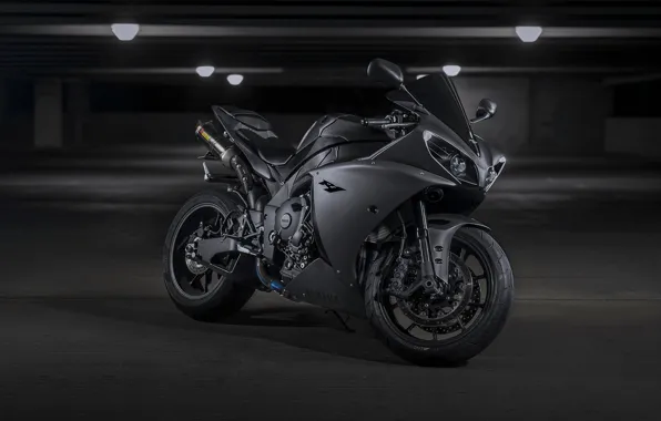 Picture YZF-R1, Parking, Matte grey