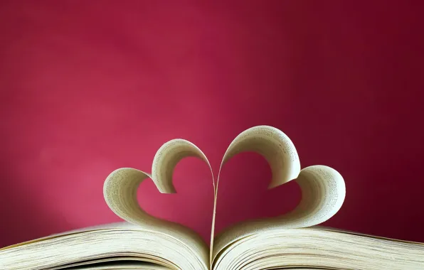 Love, heart, book, love, heart, book