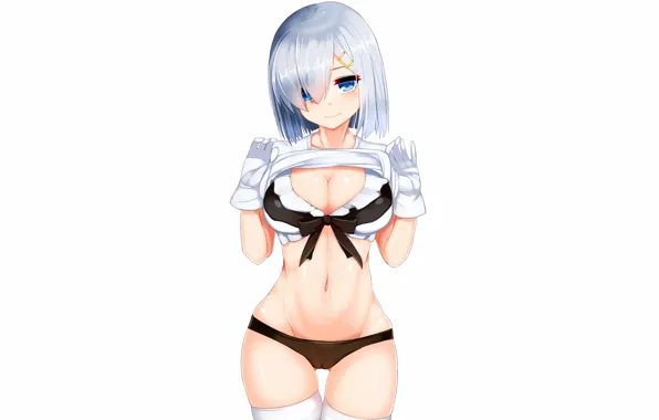 Girl, sexy, lingerie, pantsu, bra, cleavage, panties, thighhighs