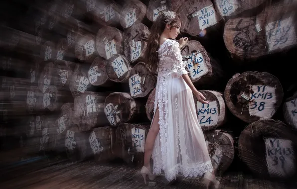 Girl, pose, background