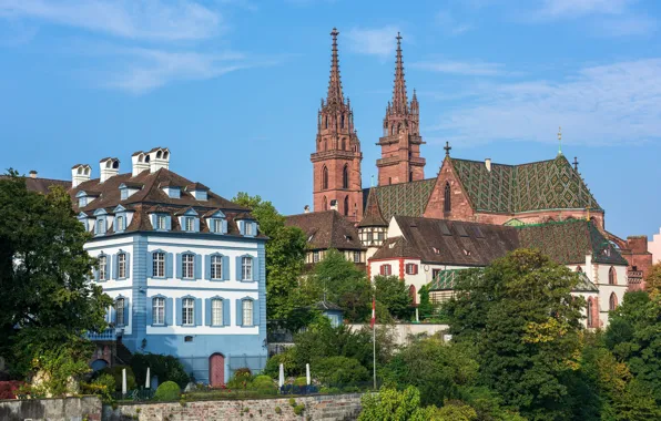 Building, Switzerland, Cathedral, Basel