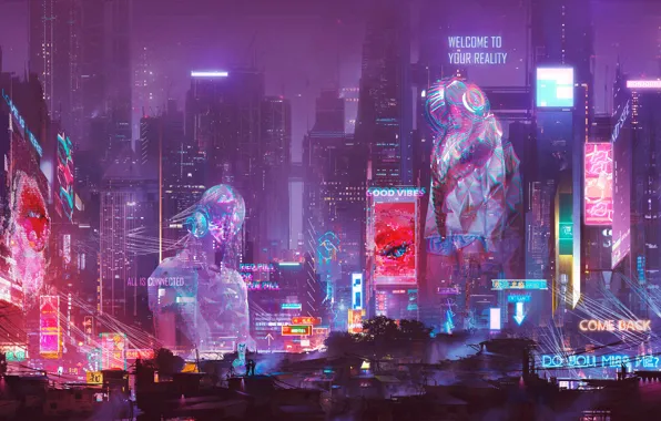 futuristic city wallpaper