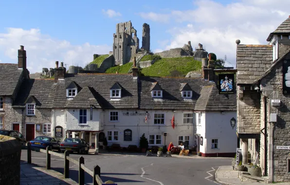 England, home, houses, England, County, Corfe Castle, Dorset, county