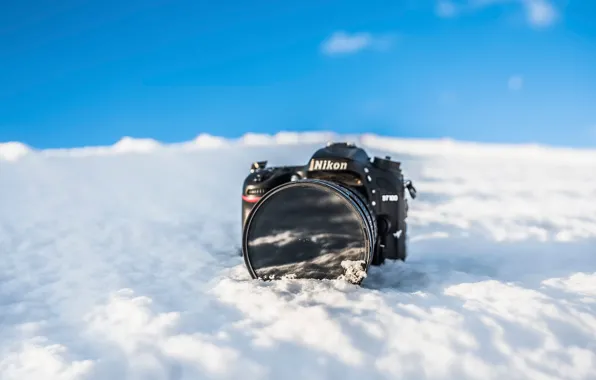 Snow, Nikon, Freeze Camera