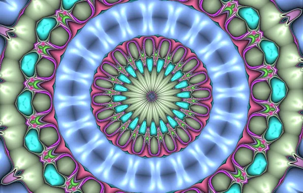 Pattern, round, ring, symmetry