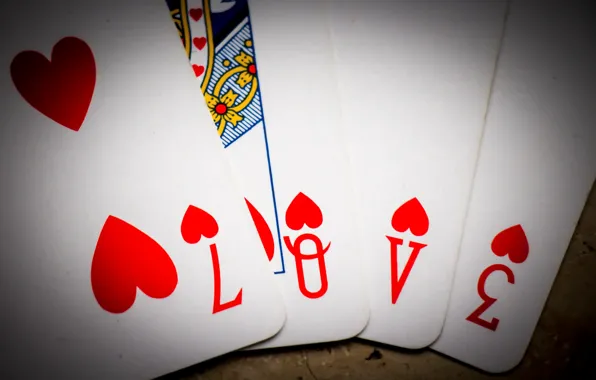 Card, macro, background, L. O. V. E.