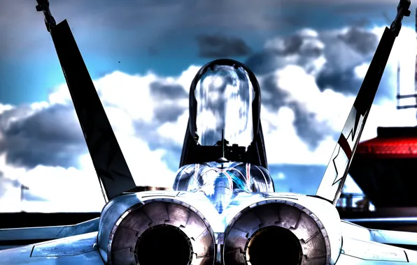 Picture HDR, fighter, cabin, Hornet, McDonnell Douglas, CF-18