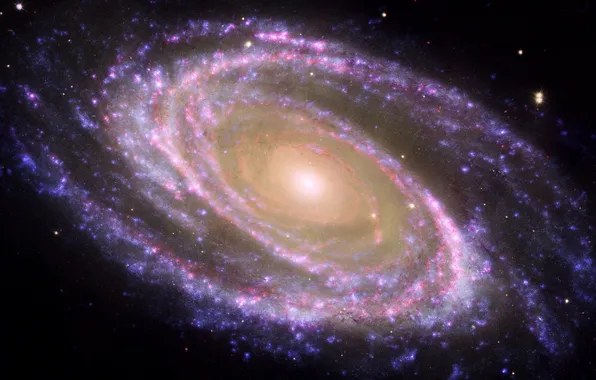 Spiral, galaxy, colorful