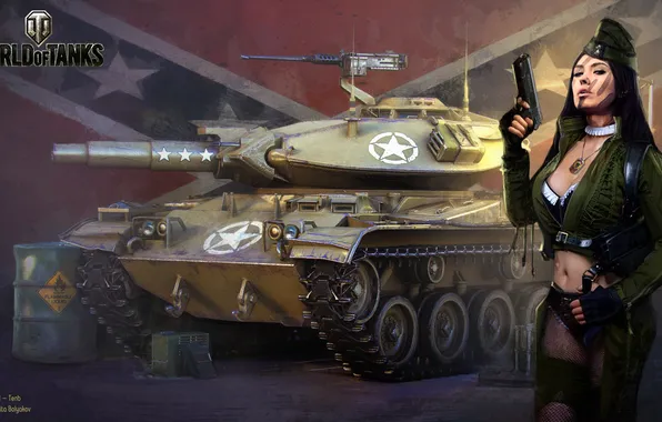 Girl, tank, girl, tanks, WoT, World of tanks, tank, World of Tanks