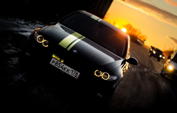 Strip, gold, bmw, BMW, gold, e90, bmw 3, gold stripes