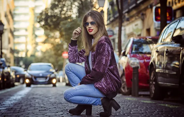 Picture look, girl, street, Berta Escudero