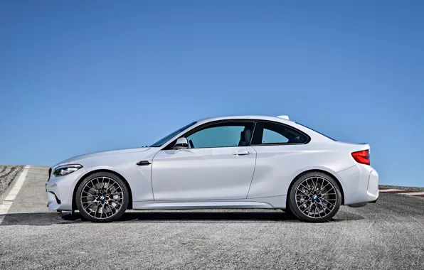 The sky, asphalt, coupe, BMW, profile, 2018, F87, M2