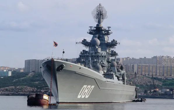 Picture atomic, Heavy, missile cruiser, "Admiral Nakhimov"