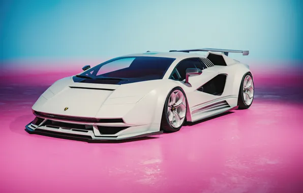 Concept, retro, Lamborghini Countach, autodesigh