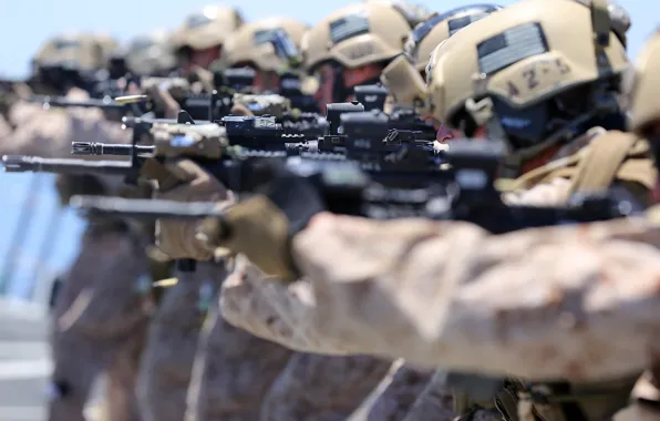 Weapons, army, soldiers