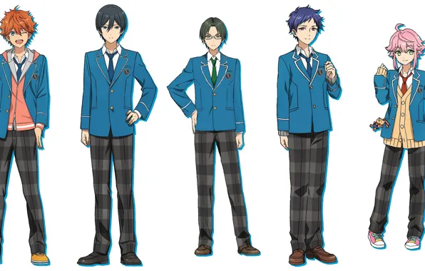 Guys, school uniform, characters, Ensemble Stars, Ensemble stars