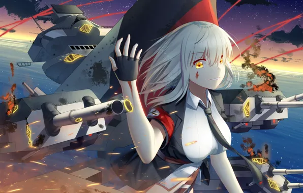 Girl, weapons, Kantai Collection, Naval Collection