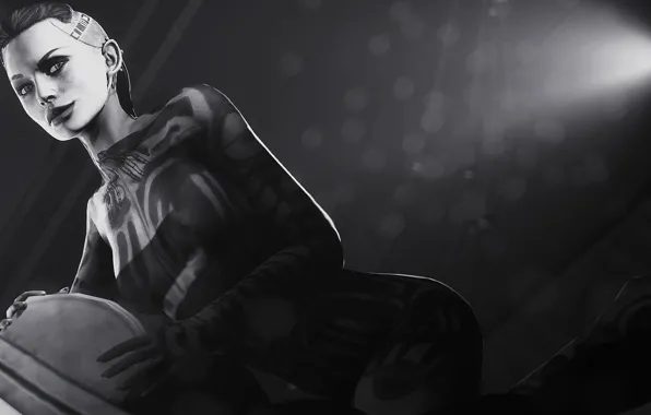 Girl, Mass Effect 3, bioware, Jack, Subject Zero, biotic