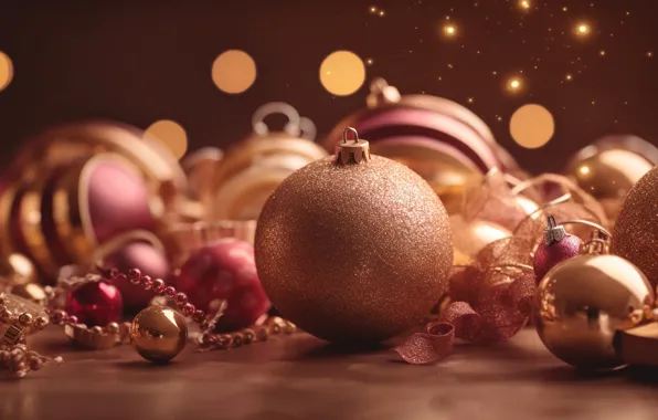 Balls, tape, balls, toys, Shine, Christmas, New year, beads