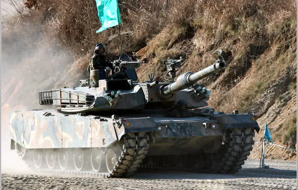 Picture tank, South Korea, Korean, К1А1