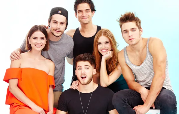 Picture the series, actors, Teen Wolf, Tyler Posey, Dylan O'Brien, Holland Roden, Cody Christian, Shelley Hennig
