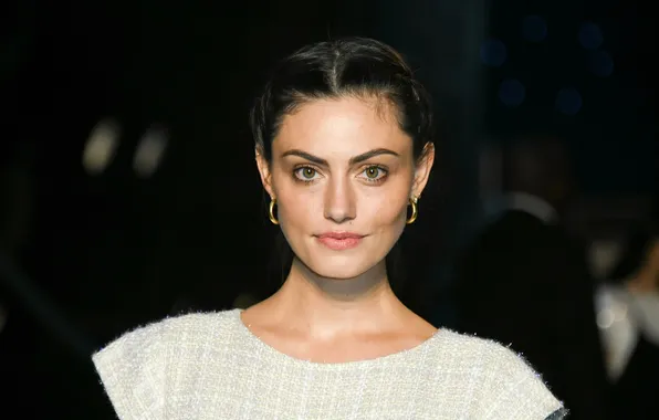 Look, girl, pose, earrings, makeup, actress, brunette, hair
