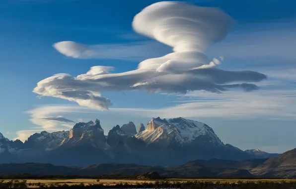 Clouds, landscape, nature, beauty