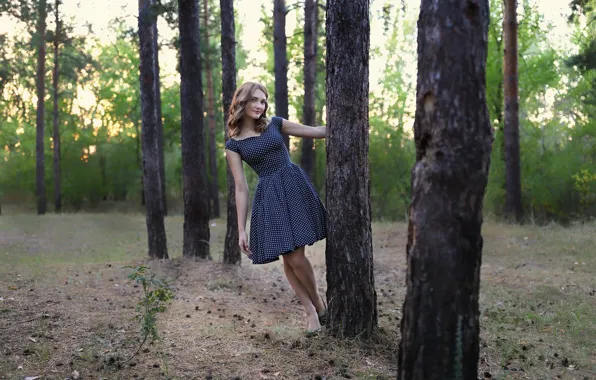 Picture girl, nature, Anastasiya