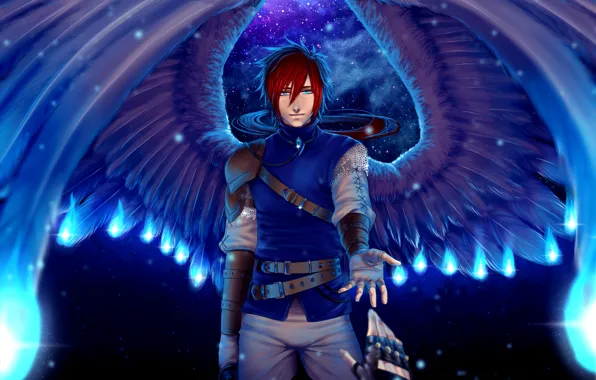 Picture angel, art, guy