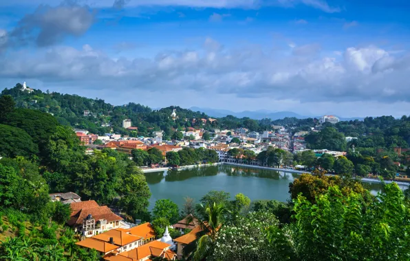 The sky, clouds, Sri Lanka, Kandy