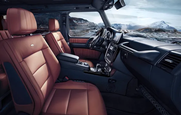 Mercedes-Benz, salon, G500, 2015