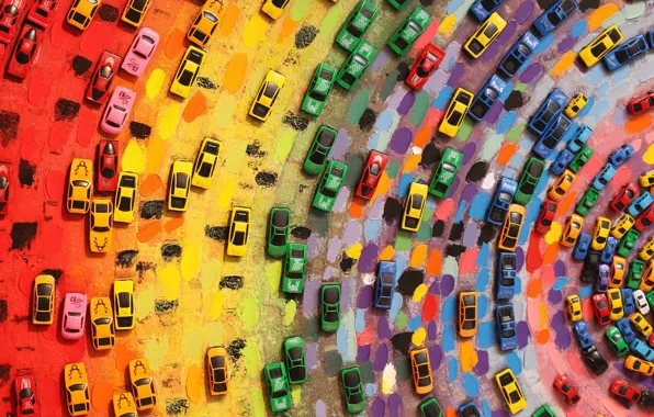 Color, Mood, Toy, Colorful cars
