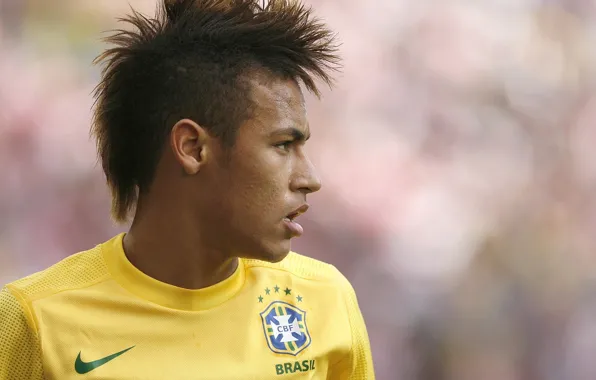 Picture Brazil, striker, neymar, Neymar, Santos