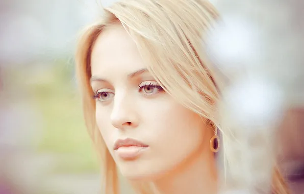 Picture eyes, blonde, beauty, Yanina Studilina