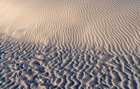 Sand, white, patterns