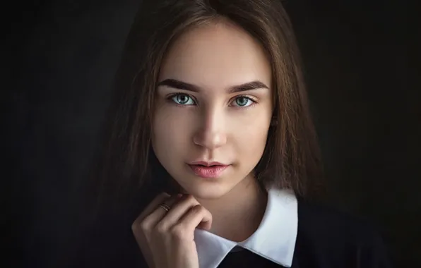 Picture portrait, Girl, Yuri Nesmelov