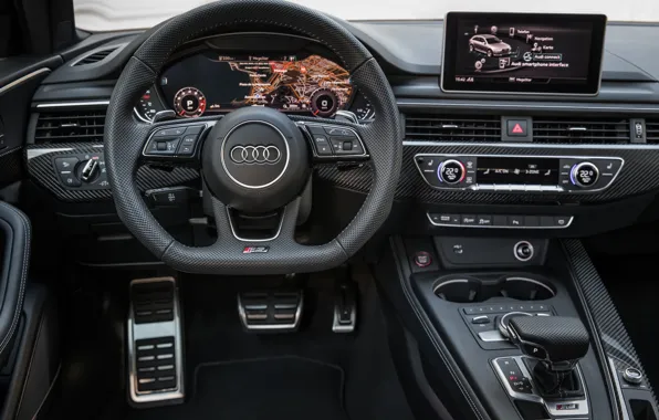 Audi, salon, 2018, universal, RS4, Before