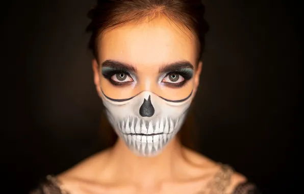 Picture girl, makeup, Halloween, makeup, Alex Four, Alice Clavijo-Parrado