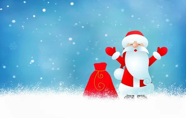 Winter, snow, red, pose, holiday, graphics, vector, hands