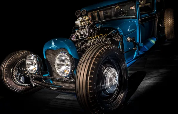 Retro, classic, hot-rod