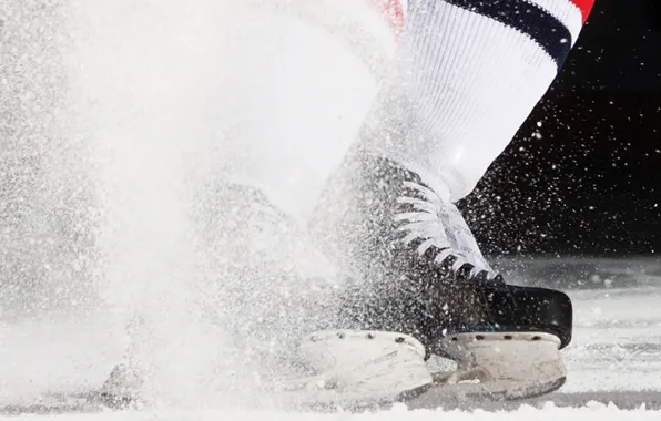 Ice, squirt, sport, hockey, skates