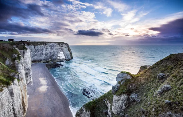 Picture France, Summer, France, Summer, Landscape Beach, Normandy coast, Normandy Coast, Landscape beach