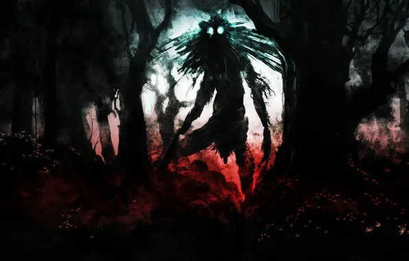 Fear, monster, monster, the devil, damn place, black forest