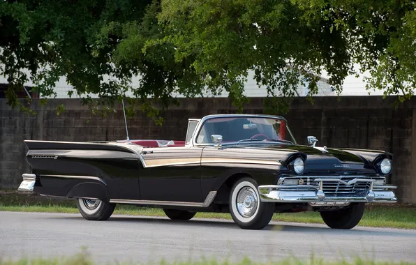 Ford, Ford, 1957, retro cars, Hardtop, Skyliner, Retractable, retro cars